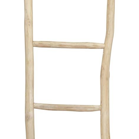 Maison Exclusive - Portasciugamani con 5 Pioli in Legno di Teak 45x150 cm Naturale (1/2)