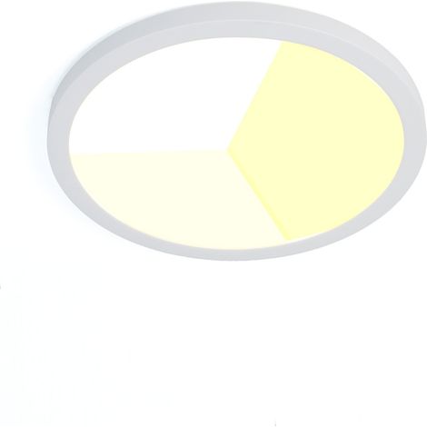 Plafonnier LED encastrable/saillie 24 W CCT 3000–6000 K IP44 ultra fin