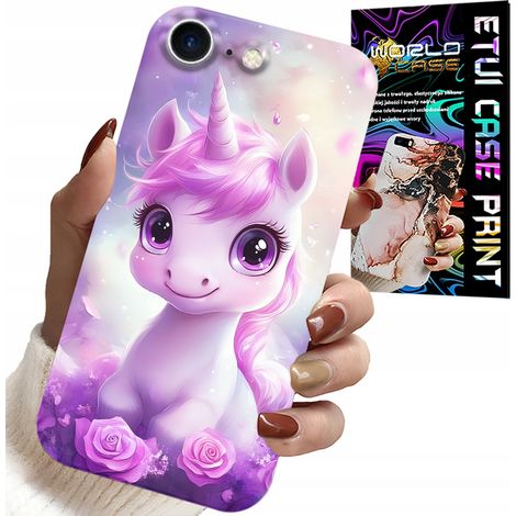 Hülle für iPhone 7 / 8 / SE2 – süßes Einhorn, Muster für Kinder (1/5)