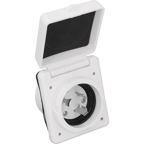 Prise d'alimentation de caravane 30A 125V 3 pôles 4 fils connecteur verrouillage par rotation pour remorque bateau (1/5)