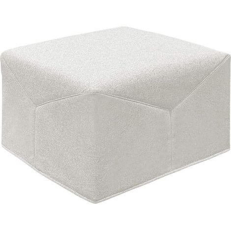 EVERGREENWEB - Pouf Letto Singolo con Materasso Waterfoam Alto 10 cm, Salvaspazio Pieghevole, Puff poggiapiedi, Ottomano, Tessuto Sfoderabile e Lavabile, per Camera Cameretta Soggiorno - Iris (1/4)