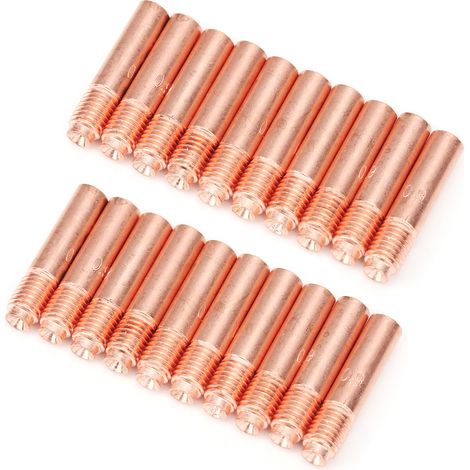 20 pièces buses de contact pour poste à souder Miller Millermatic M-10 M-15 M-25 M-40 M-100 M-150, compatibles avec référence 000068 (1/5)