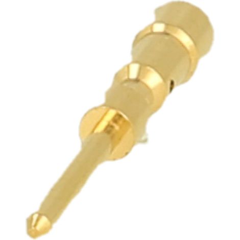 HARTING M23-Crimpkontakt Kontaktstift (M) 0,14mm² - 1mm² gold, 1 Stück Werkstoff Kupferlegierung - 1 Stück (1/3)