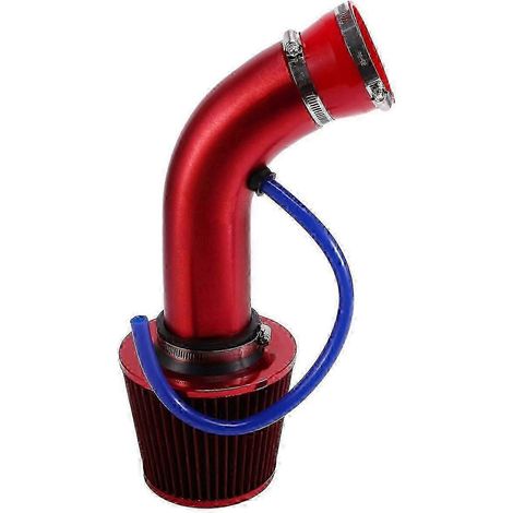Filtre à air automobile 76 mm/3 pouces avec système de tuyau d'admission, kit d'induction par turbine, aluminium, universel pour camion A (1/5)