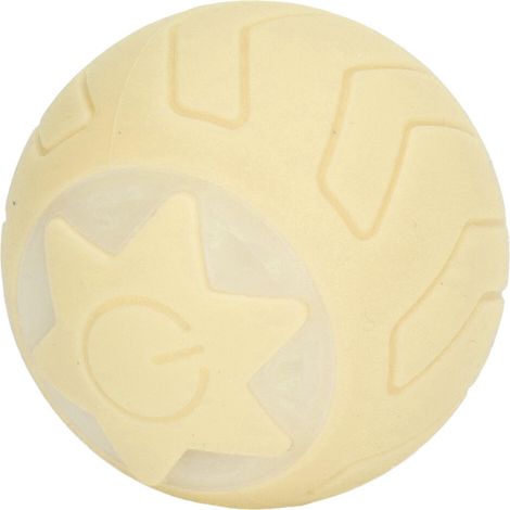 Balle intelligente pour animaux de compagnie, en ABS et silicone, roule automatiquement, balle interactive pour chat à usage domestique, jaune. (1/5)