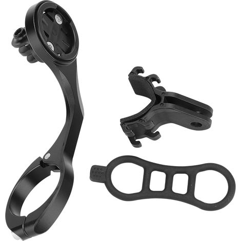 Support en alliage d'aluminium pour compteur vélo, lampe torche et caméra d'action - Noir, compatible Garmin IGPS (1/5)