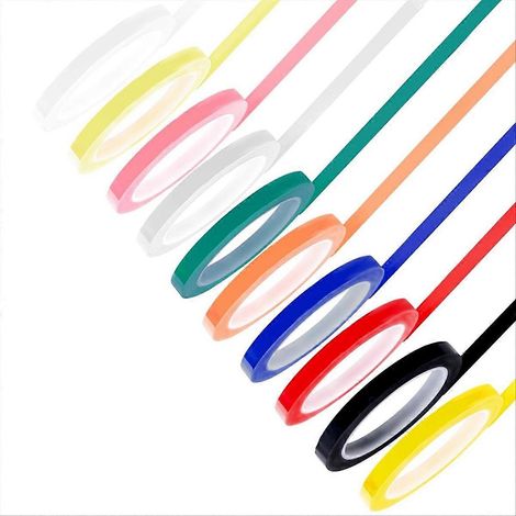 10 Rollen autoklavierbares Klebeband, 0,24 Zoll x 216,5 Zoll, 10 Farben (1/5)