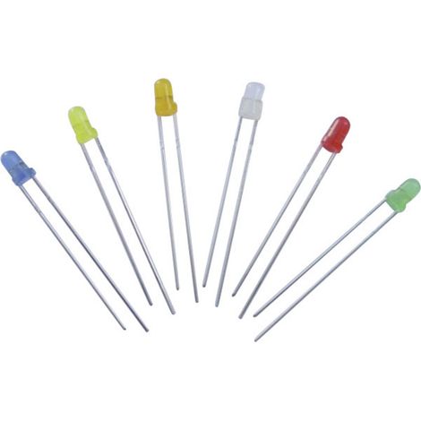 Thomsen LED-3-BLINK-ROT-1560 LED bedrahtet  Rot Rund 3 mm 1560 mcd 60 ° 20 mA