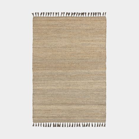 Décoweb – Tapis berbère en jute et coton – Néo-ethnique marron – 120 x 170 cm – Épaisseur 11mm – Poids 1800 g/m²