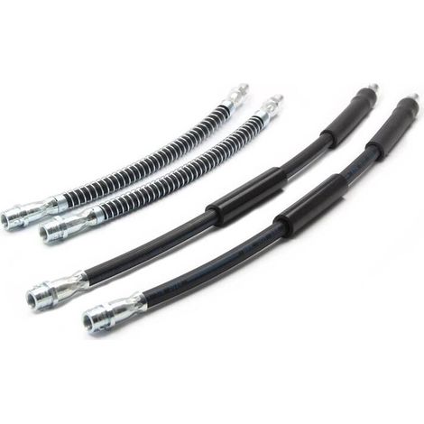 Cuatro latiguillos de freno delanteros y traseros aptos para los modelos CLS, Clase E y Clase S W211/S211: 2114200648 2114200548 (1/3)