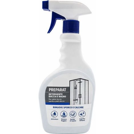 Nettoyant Anticalcaire Salle de Bain et Douche 500 ml Élimine Calcaire, Traces de Savon et Rouille Pour Verre, Céramique, Chromé et Inox (1/2)