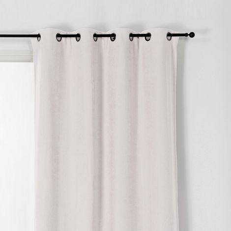 Rideau Alaska isolant et 100 % occultant Blanc Brillant 140x260 cm