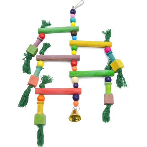 Parrot Supplies Bird Toys Runner Game Steps Climbing Ladder Ladder Swing Stairs Spiral Ladder Stair Frame Climbing Frame (1/5)