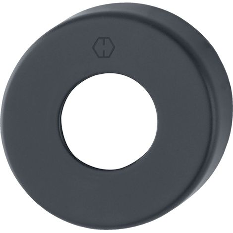 Hoppe Türgriff Rosette rund - Abdeckrosette 52x52x10mm, Aluminium schwarz matt