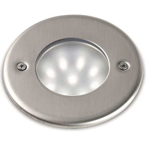 Encastrement mural / sol NAT-LED Round IP68 LED SMD 1.50W 180lm CRI80 3500K Acier inoxydable (1/3)