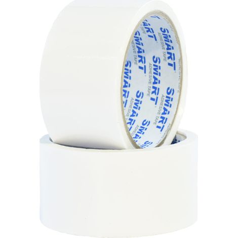 Nastro adesivo da imballaggio bianco resistente ed elegante, 45 m, 48 mm