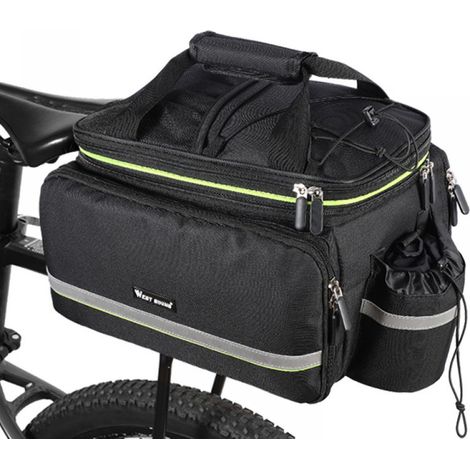 Sacoche de vélo, sac de voyage, sacoche de porte-bagages et sacoche de selle pour vélos, pratique pour transporter vos affaires lors de vos trajets à vélo ou vos déplacements (1/5)