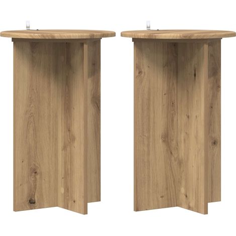 Maison Exclusive - Pflanzenständer 2 pcs Artisan-Eiche Ø40 x 60 c
