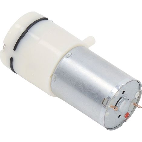 Micro-pompe à air comprimé, pompe à vide à membrane CC avec orifices d'air à angle de 90°, blanche, 12 V (1/5)