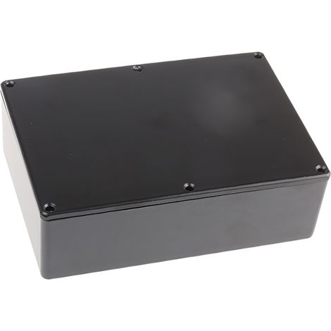 Boîtier RS PRO en Fonte d'aluminium, 171.9 x 120.9 x 55mm, Noir IP66, Blindé ( Prix pour 1 ) (1/2)