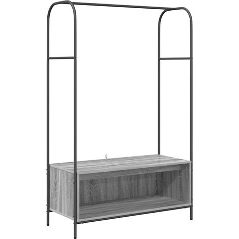 Porte-vêtements Gris 100 x 44 x 160 cm Bois d'ingénierie CFW138911 (1/5)