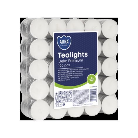 Teelichter 4h 100 Stück PF10-100s Aura Candles