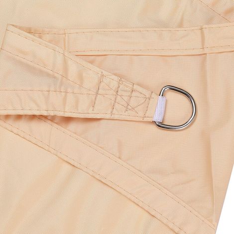 Voile d'ombrage Protection Solaire Auvent Rectangulaire 96,5% Protection UV Étanche Jardin Patio Fête en Plein Air avec Corde Gratuite, 2 x 3 m, Beige - RWVoile d'ombrage (1/3)