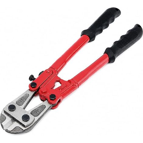 Coupe-boulons de 35,6 cm avec puissance de coupe de 13 mm, coupe-boulons robuste pour chaînes de fil en acier, cadenas et coupe-câbles avec poignées antidérapantes (1/5)
