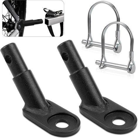 Attache Remorque Velo pour Enfant Attache-remorque Universelle pour Vélo 2 Pcs Support Attache Attelage Remorque Accessoire Velo avec Boucle en U pour Pliable Enfants Chien Cargo (1/5)