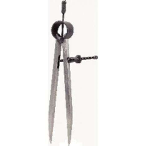 KS Tools 300.0404 Präzisions-Feder-Spitzzirkel, 190mm