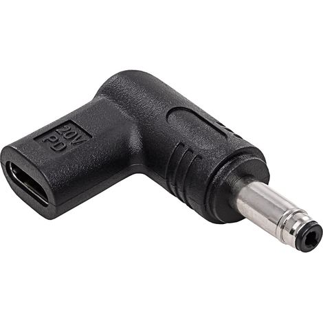 USB-C / 4,8 x 1,7 mm Adapter für HP/Asus AK-ND-C17 Power Delivery 100W Laptop (1/3)