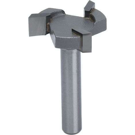 Fraise à rainurer multifonctionnelle à 3 arêtes en forme de T avec coffret de rangement pour fraiseuses CNC, rainurage, sertissage et ponçage au quartz. (1/5)