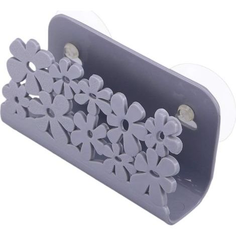 1 - Porte-Éponge - Organisateur Évier - Avec Ventouses Et Poignées - Rangement Pour Éponges Et Brosses - Drainage Rapide - Cuisine - Transparent - 20x12x8cm (1/5)