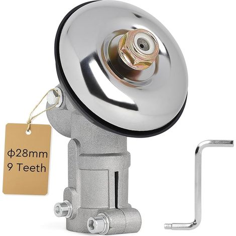9-Zahn-Winkelgetriebe 28 mm, universelles Zubehör für Freischneiderköpfe, Getriebekopf für Freischneider (1/5)