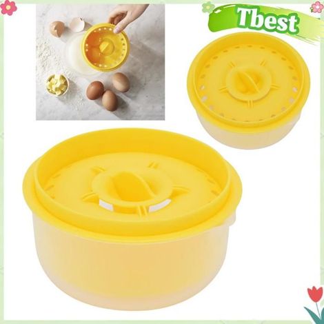 Tbest Séparateur d'œufs Mini séparateur de jaune d'œuf, non toxique, Durable, filtre de d'œuf, outil de articles oeuf Jaune (1/5)