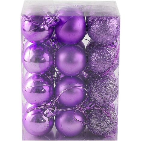 Petites boules de Noël incassables pour sapin, idéales pour les fêtes de fin d'année et les mariages. (1/4)
