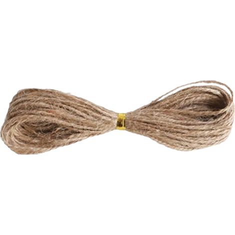 Corde En Jute - 15 M - Pour Artisanat, Emballage, Décoration De Mariage Et De Noël, Jardinage, Macramé, Travaux Manuels (1/5)