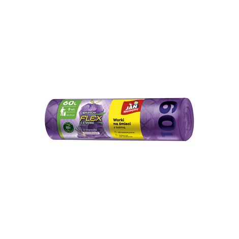 Bolsas de basura JAN essential LD Magnum Flex Lavanda 60 L - 8 unidades