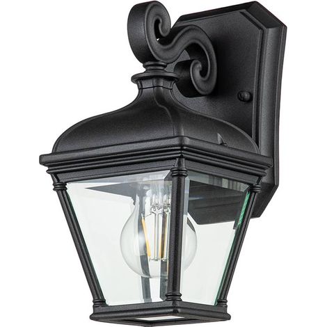 Elstead Bayview Lanterna da esterno a parete nera, IP44 (1/5)