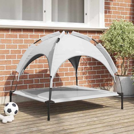 Hundebett Silber Grau 90 x 81 x 80,5 cm Stahl