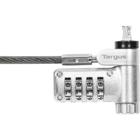 Targus DEFCON Ultimate Candado universal de combinación reajustable Plata Cable de 2 m (1/2)