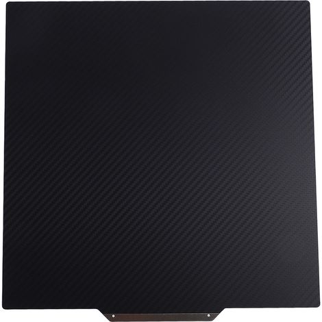 Plaque de construction Flexible texturée PEI lisse en Fiber de carbone PET, lit d'impression Double face 250x250mm pour imprimante 3D QIDI Q1 Pro (1/5)