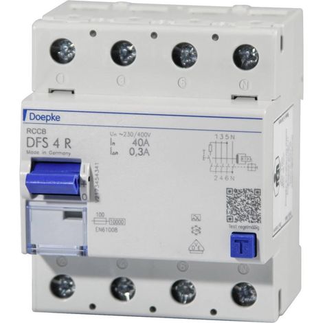 Doepke 09134911 Fehlerstromschalter Blau