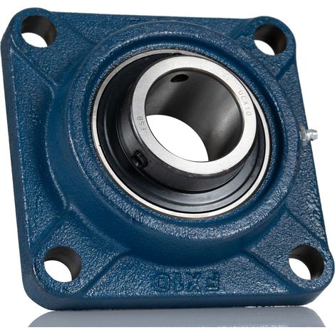 Roulement RS PRO, diam int 50mm, 4 trous de fixations en Fonte ( Prix pour 1 ) (1/2)