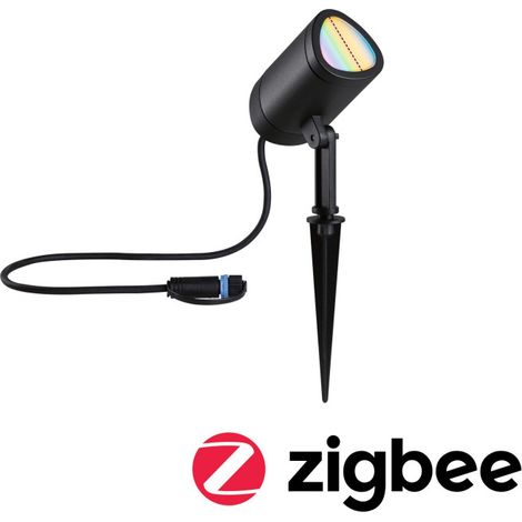 Paulmann 94849 Système d'éclairage Plug&Shine spot de jardin LED LED 6.5 W RVBB anthracite (1/5)