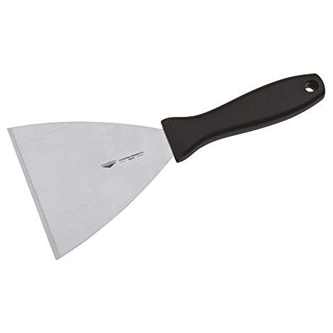 Paderno 18520-12 Spatola Triangolare professionale – Raschietto tagliapasta con manico, lama in acciaio inox, manico in polipropilene, 12 cm x 12 cm (1/4)