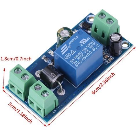5V 48V 10A Gleichstrom-Netzteil/Batteriemodul mit automatischem Schalter, Notabschaltmodul, Steuerplatine, Relaismodul und Stromausfallschutzmodul (1/4)