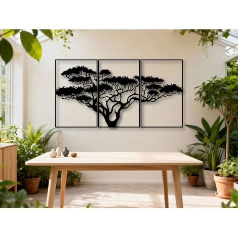 DÉCORATION MURALE EN BOIS « BONSAÏ » + PHOTO SUPPLÉMENTAIRE BONSAÏ 120 X 60 CM + PHOTO SUPPLÉMENTAIRE (1/5)