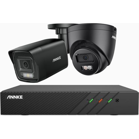 ANNKE 5MP PoE Système de vidéosurveillance,2 caméras, détection de mouvement, couleur vision nocturne,APP/PC distance,1TB HDD (1/5)