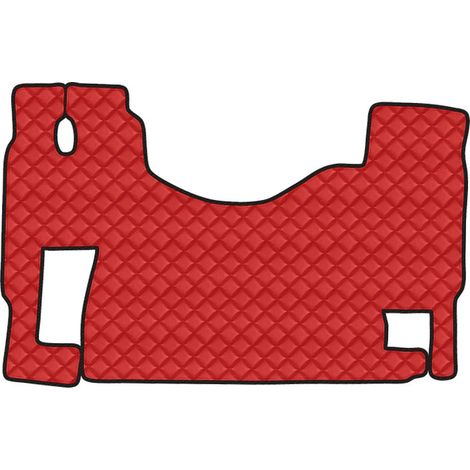 Tappeto unico in Skeentex - Rosso - compatibile per Mercedes Actros MP2 (04/0312/08) no tunnel, sedile fisso - Mercedes Actros MP3 (06/0812/13) no tunnel, sedile fisso (1/2)